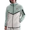 Color Block Hooded Long Sleeve Zip Jacket Men Jackets Light-Green HV0949-020