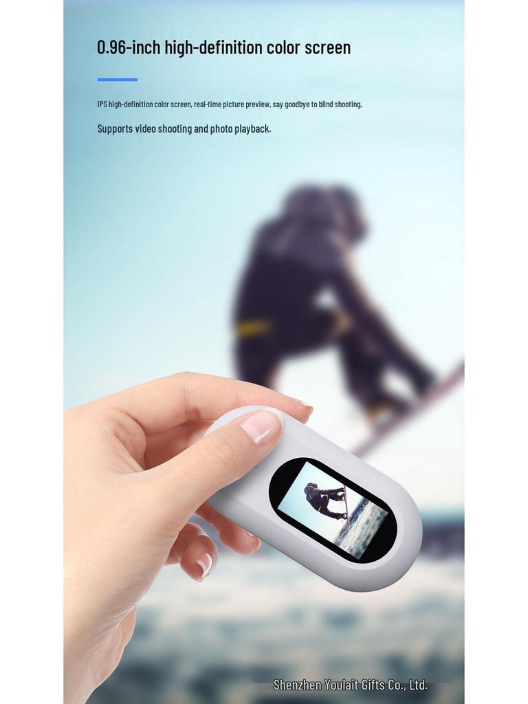 Спортивная мини-камера 1080P: Портативная уличная экшн-камера для велоспорта и домашних животных