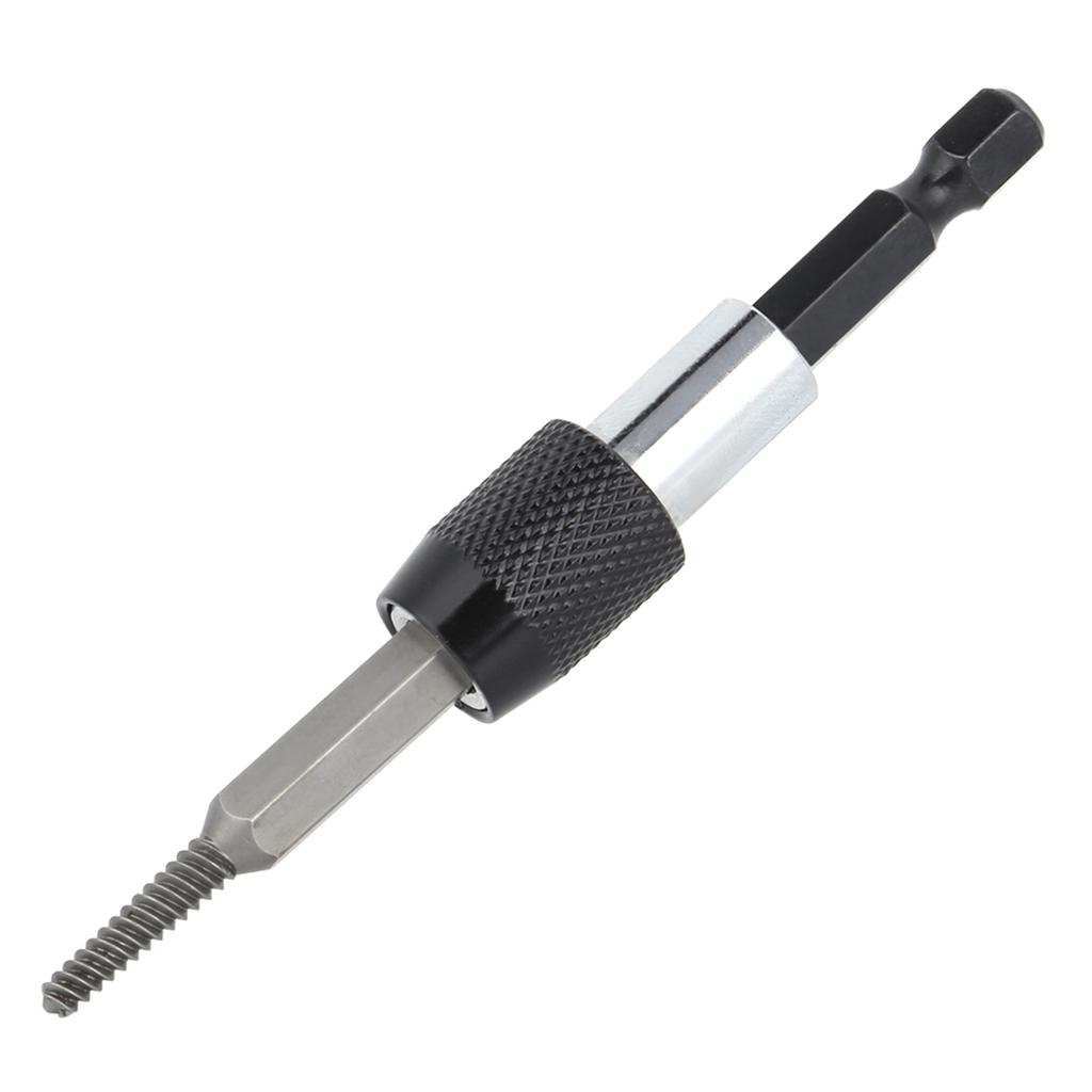 6Pcs Headless Screw Extractor Set Woodwork Hex Shank Fine Teeth Stripped Remover Tool