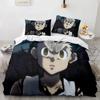 HUNTER×HUNTER Bedding Set Single Twin Full Queen King Size Bed Set Aldult Kid Bedroom Duvetcover Sets Bed Furniture Set Bedroom