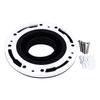 Toilet Flange Repair Kit Black Durable Silicone ABS Easy Installation Toilet Flange Replacement Kit
