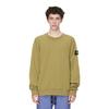 STONE ISLAND Garment Dyed Fleece Sweatshirt Dark Beige Men Tops Tan 101563051-V0098