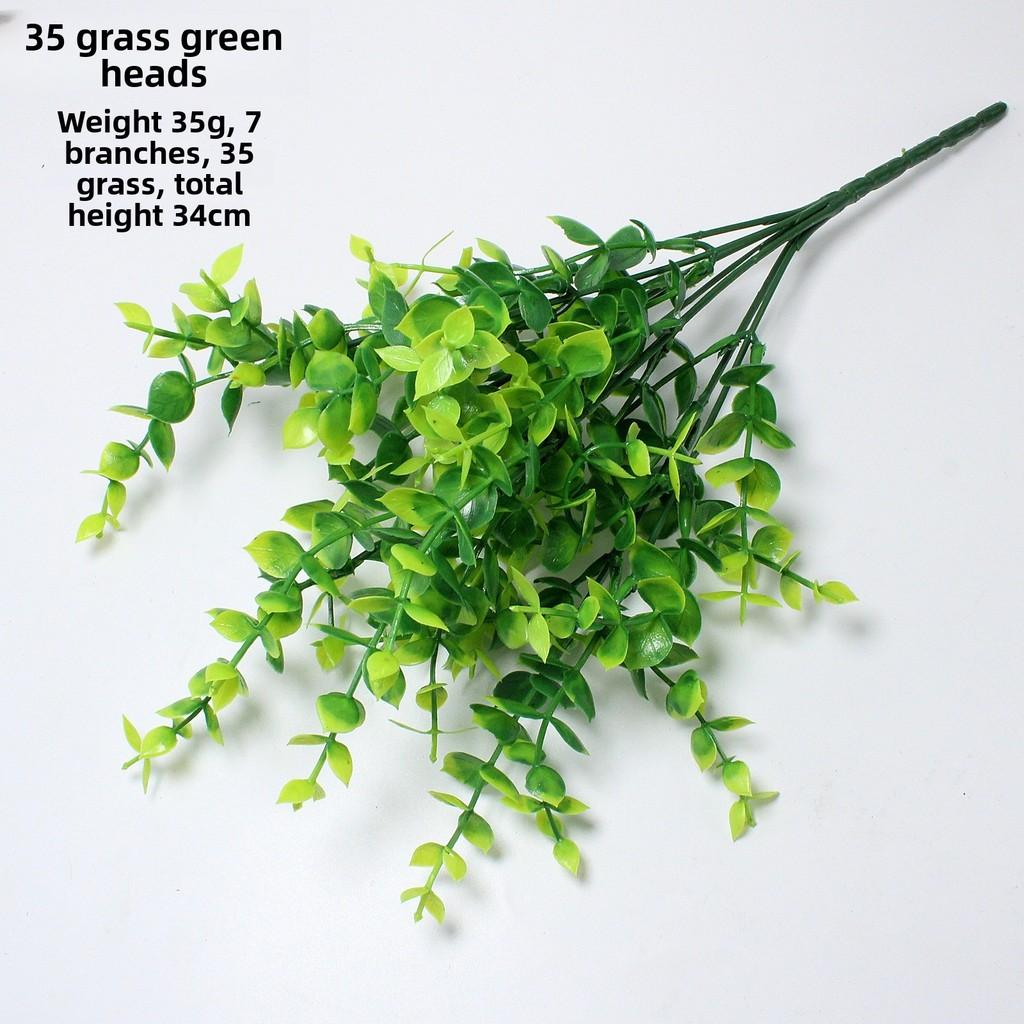 Green Eucalyptus Plant Artificial Waterresistant Foliage For Home Interior