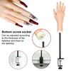 Silicone Practice Hand for Acrylic Nails Realistic Flexible Mannequin Hand Nail Art Practice Hand for Bracelets Rings Display