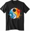 Yinyang Yoga Zen Yin Yang Meditation T-Shirt Chinese Kung Fu Tai Chi Clothes  Men Clothing  Graphic T Shirts  Streetwear