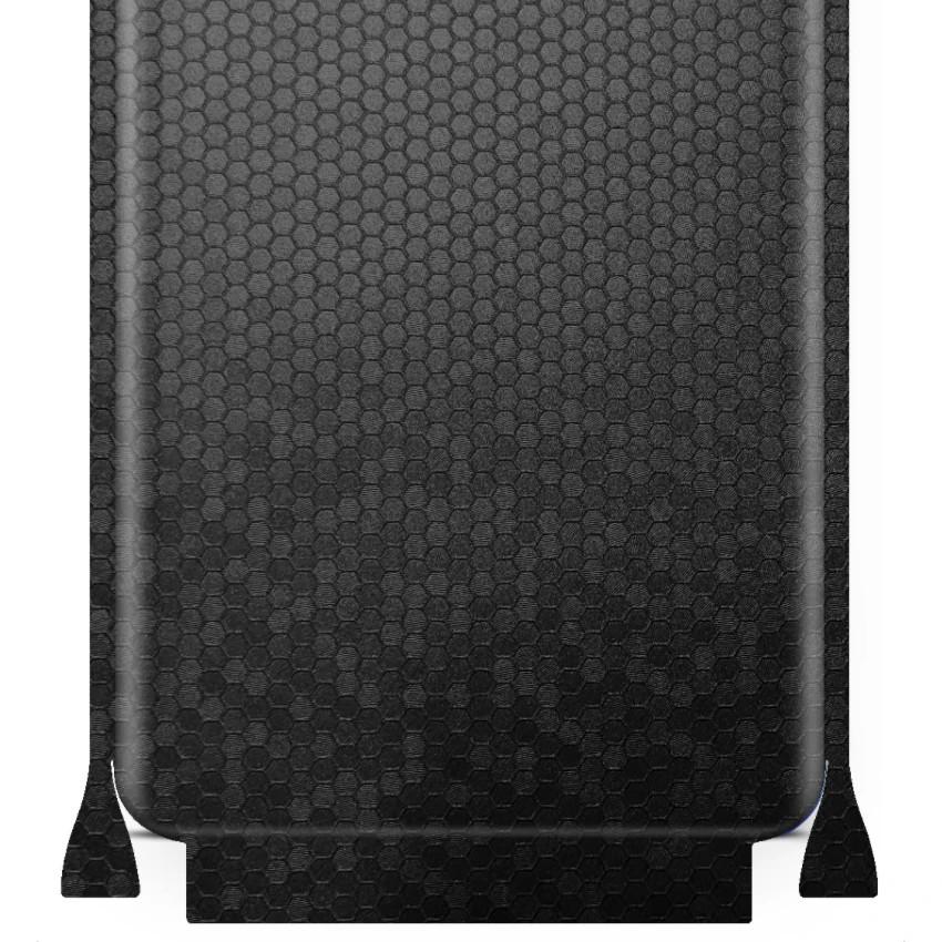 apgo Protective Skin Sticker for the Back+sides Compatible with Samsung Galaxy M52, Full Wrap Film, Foil, Vinyl - Pattern Black Honeycomb