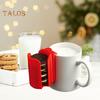 1/2Pcs Red Cookie Holder Mug 10-Cookie Stand Plastic Cup Side Cookie Organizer Freshness-Sealing Cookie Container Storage Red Cookie Cup with Storage