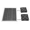 Solar Powered Exhaust Fan Kit 75W Monocrystal Silicon IPX7 Waterproofing 6.7in Dual Solar