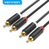 Vention 2RCA Audio Cable Male To Male RCA To RCA To 0.5m-3m Cable for Home Theater DVD Amplifier Gold Plated Cable