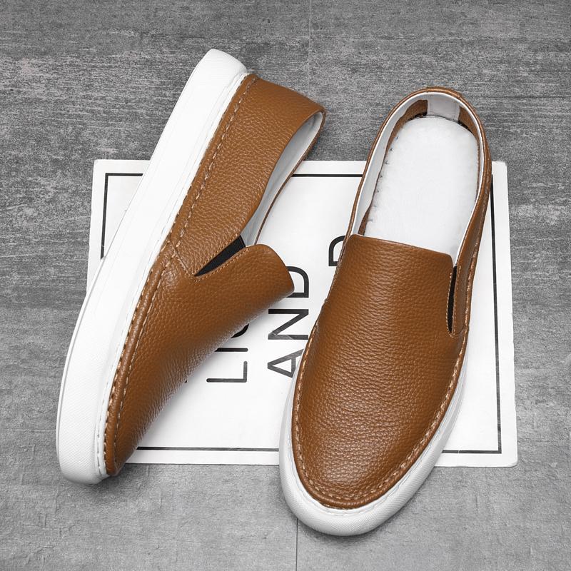 2024 Men Casual Shoes Genuine Leather Loafers Office Shoes for Men Driving Moccasins Comfortable Slip On Party Fashion Shoes Men