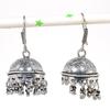 Natural Indian Look Jhumki Gemstone Silver Tribal Bali Earring 1.77" M0c89