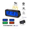 LCD Digital Car Clock Thermometer Hygrometer Automotive Dashboard Clock DisplayTime with Back Luminous Car Accessories Interior