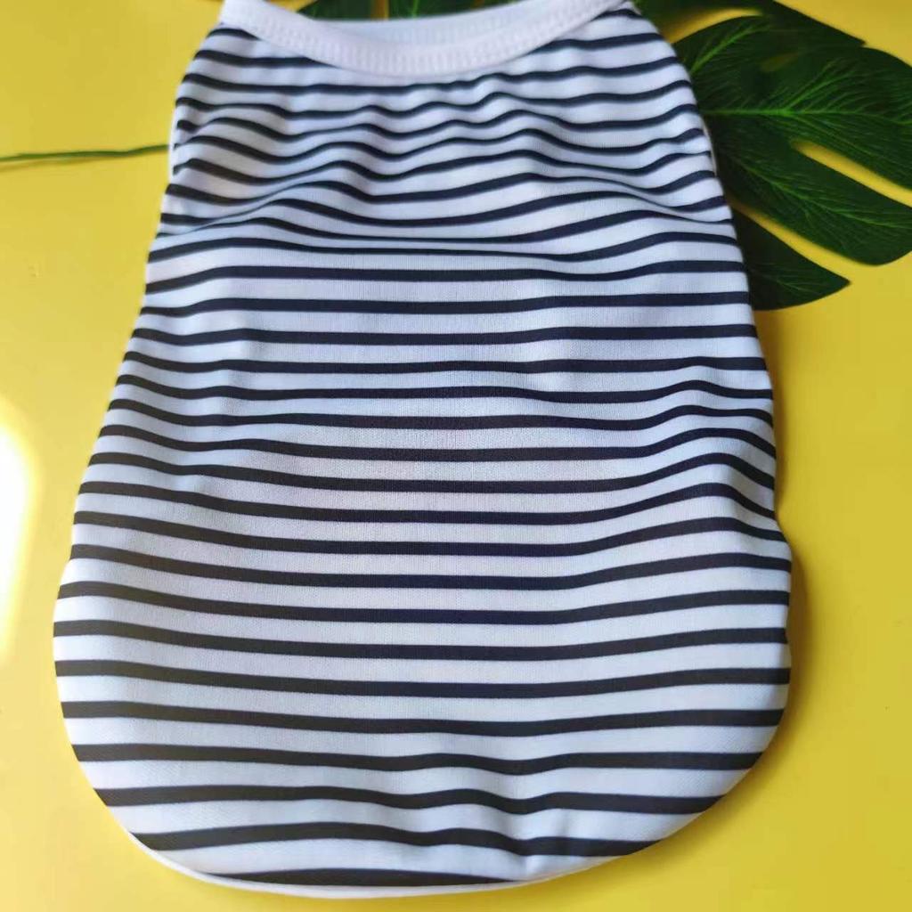 Dog Clothes New Striped Vest Spring Summer Autumn New Cat Small Medium and Large Dog Teddy