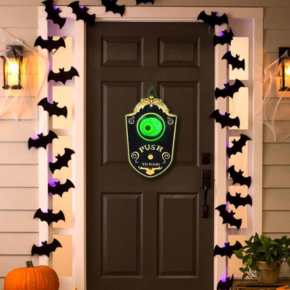 Electric Sounding Eyeball Doorbell Decorative Hanging Doorbell Halloween Doorbell Halloween