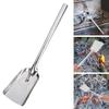 Charcoal Scoop Metal Hand Shovel with Long Handle Stove Ash Shovel Fireplace Trowel for BBQ Pizza Oven Firepit Home Camping Kitchen
