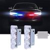2Pcs Truck DC 12V Rear Stop 3 LED 6W Car Brake Light Police Flashing Strobe Lamp