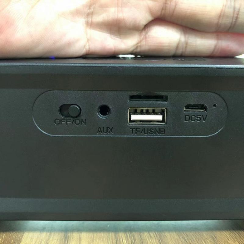 RGB Scrolling Light Illuminated Speaker Desktop Strip Portable Subwoofer High-power Bluetooth Speaker