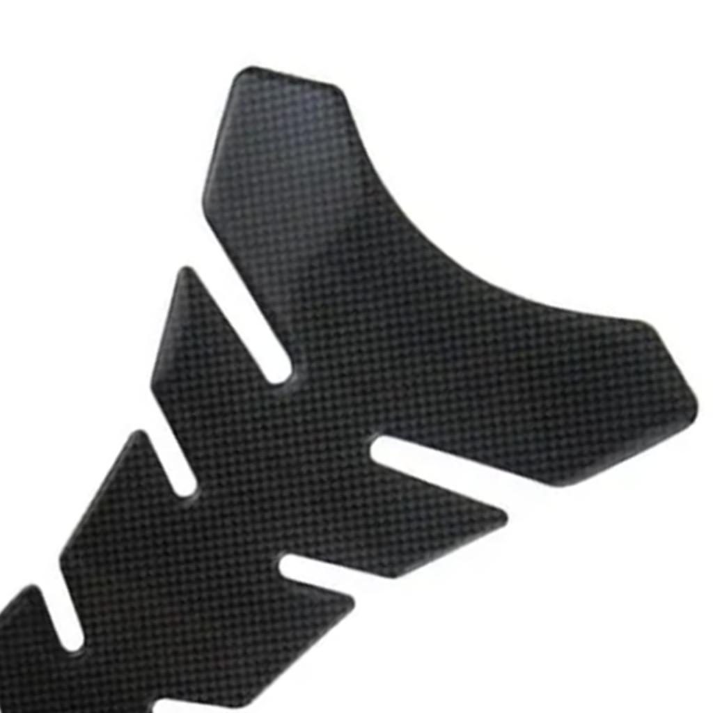 Motorcycle Fuel Tank Sticker Carbon Fiber Style Skull Shaped Gas Tank Protector Decal Pad
