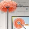 Flat Mop 360 Degree Rotatable Wall Ceiling Cleaning Mop with 3 Mop Heads Strong Water Absorption Cleaning Mop
