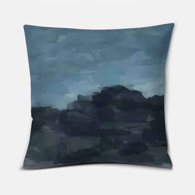 Oil Painting Scenery Series Pattern Decoration Pillowcase Square Pillowcase Home Office Decoration
