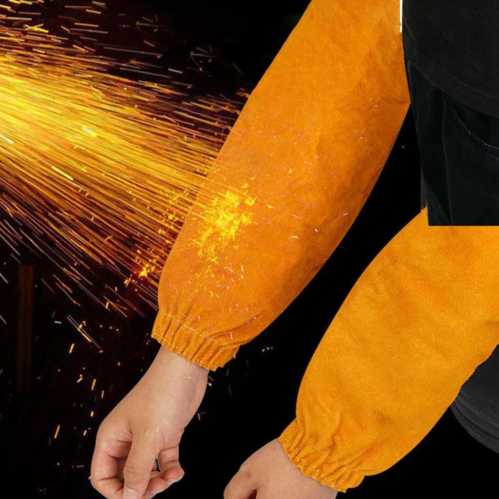 Защита рук для сварщиков, мягкая, износостойкая, легкая искусственная воловья кожа
