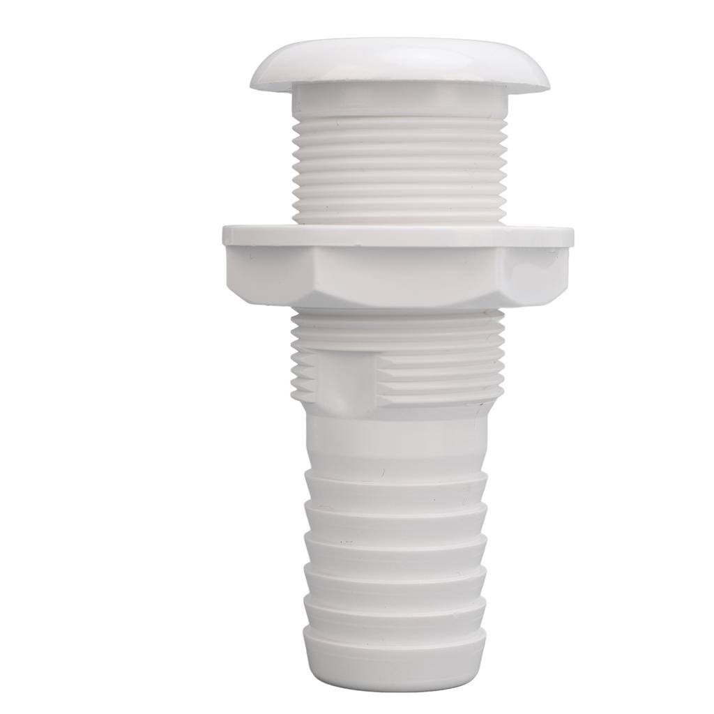 Boat Through Hull Connector 29mm Outlet Smooth Drainage Straight Drain Outlet Fittings Boat Plumbing