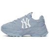 New MLB New York Yankees Anti Slip Wear Resistant Low Top Chunky Sneakers Unisex Blue 3ASHA025N-50BLL