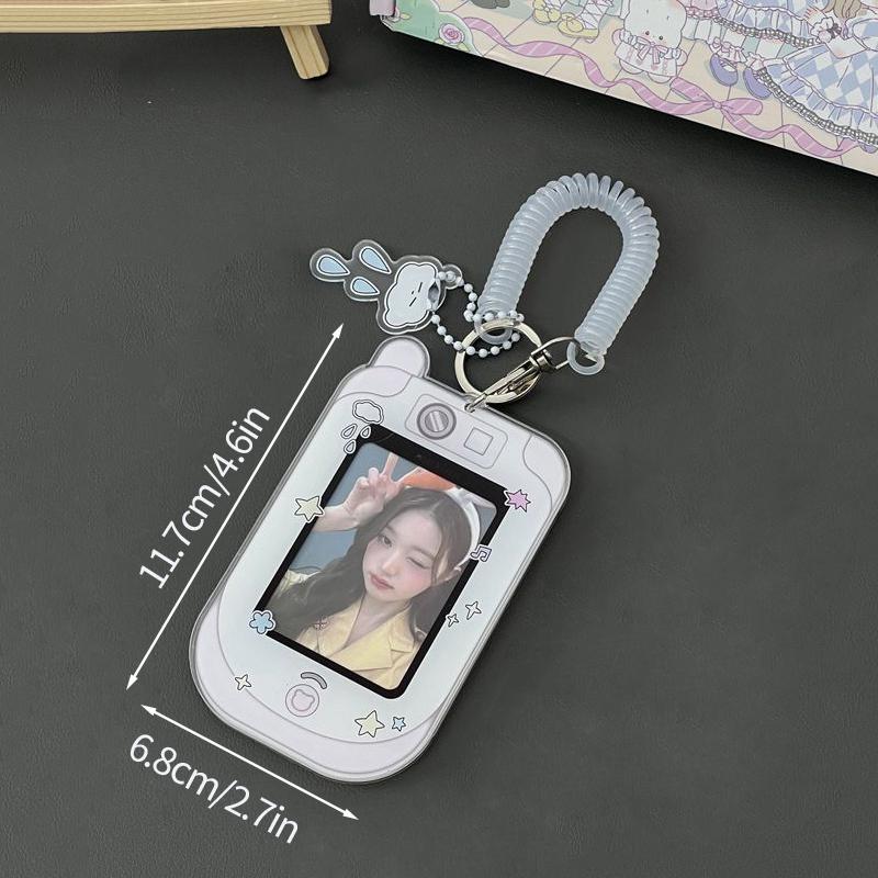 Binder Photocards Holder Mobile Phone Shape Acrylic Photo Frame Supplies Poca Holder Idol Picture Protector Stationery Supplies
