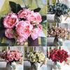 Supplies Wedding Home Ornament Party Decoration  Silk Peony  Rose Bouquet Artificial Flowers