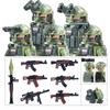 Modern Military SWAT Building Blocks Russian Soldiers Figures US Camouflage Armors Equipment Bricks Toys Compatible  Boys