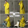 Raincoat Long Men and Women Zipper Hooded Cape Motorcycle Raincoat Long Mountaineering Cape Eco Raincoat Jacket
