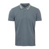 Men's Short-sleeved Polo Shirt with Logo and Piping