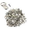 40/50/60/80/100PC Round D Ring Buckle Photo Wall Hook with Screws Oil Painting Mirror Picture Frame Hanger with Screws Wall Hook