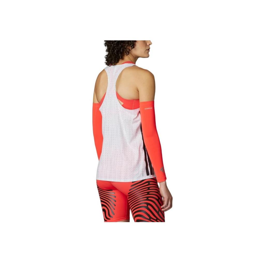 Adidas Logo Slim Fit Sleeveless Tank Top Women Tops White JC7667