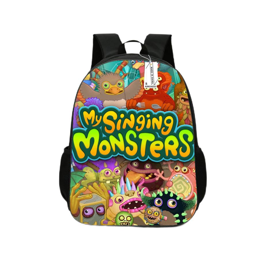 New Monster Concert Anime Backpack Kindergarten Children's Cartoon Book Bag Mochila Anime Children's Toy Gift