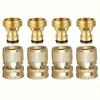 1set Brass Garden Connection Kit, 3/4 Hose Quick Coupler for Outdoor Lawn and Garden Use