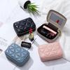 Real Leather Women Mirror Cosmetic Bag Makeup Pouch Travel Small Storage Box Lipstick Organizer Case Fashion Mini Coin Purse