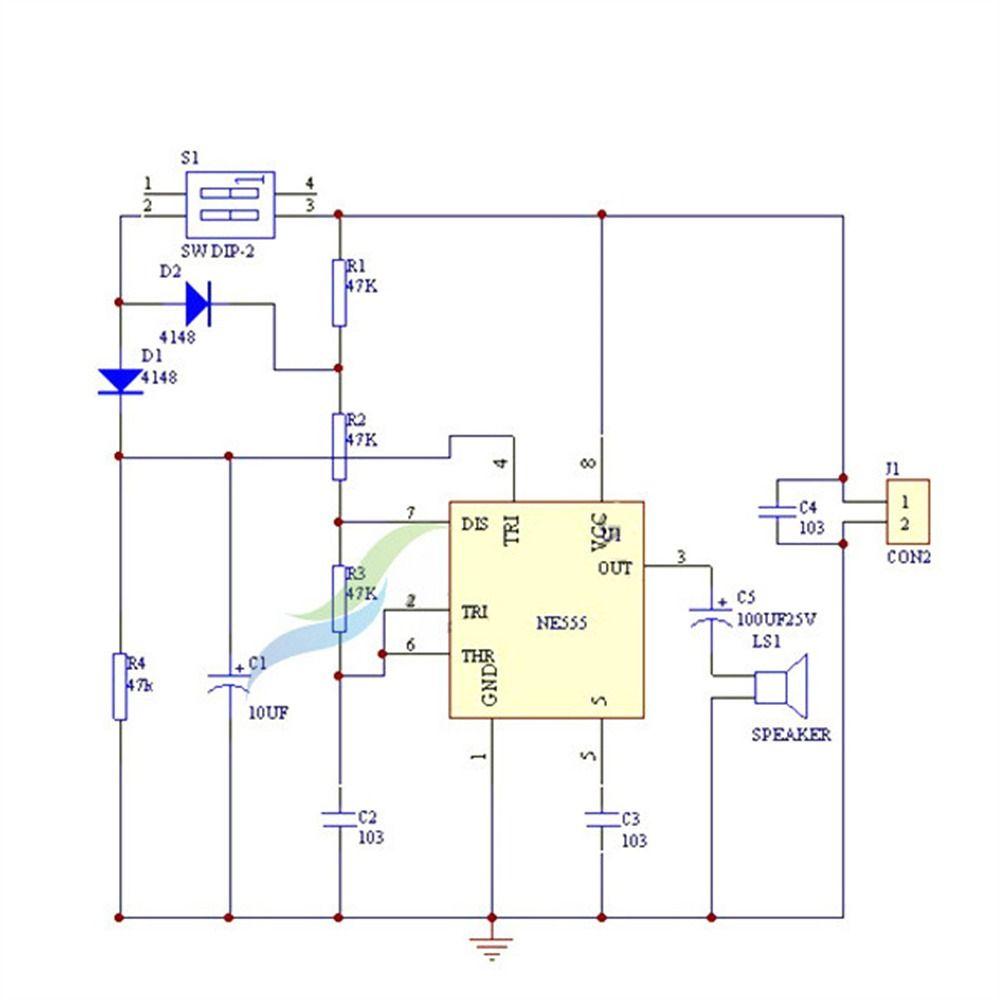 Doorbell Kit NE555 Doorbell Suite Ding Dong Doorbell Digital Doorbell Making Kit DIY Doorbell Kit
