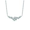 [M7330] - Silver Necklace 'Sissi' Silver White (rhodium-plated) - 30x10 Mm