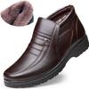 MAITA Men's Casual Leather Shoes Warm Winter Shoes