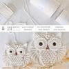 Owl Macrame Wall Hanging Decor for Living Room Office Bedroom Hand Woven Boho Tapestry Owl Markaf Wall Art Crafts