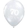 Qualatex Latex 70th Balloons (Pack of 2)
