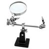 Helping 3rd Hand Soldering Iron Hobby Tool Vise Clamp Magnifying Glass Electricians Tool