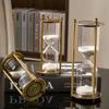 5/10/15/30/60 Minutes Classical Metal Three Column Hourglass Timer European Vintage Bookshelf Study Home Decoration Sandglass