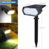 Solar Outdoor LED Spot Lights Waterproof 19 LEDs Solar Lawn Light for Landscape,Courtyard,Garden,Tree Decoration