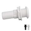 Boat Through Hull Connector 29mm Outlet Smooth Drainage Straight Drain Outlet Fittings Boat Plumbing
