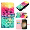 Never Stop Dreaming" PU Leather Wallet Flip Photo Frame Book Case for iPhone Samsung Huawei Honor Xiaomi Redmi Oppo Vivo Sony Google TCL Infinix...