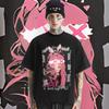 Anime Gril Loose Oversized Tees Retro Harajuku For Men Shirt  Rap Style T Shirt Casual Style Clothes Breathable Tops