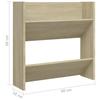 VidaXL Wall-mounted Shoe Cabinets 2 Pcs Sonoma Oak 60x18x60 Cm