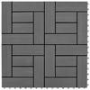VidaXL 11x WPC Decking Tiles Grey Garden Decking Panel 41551